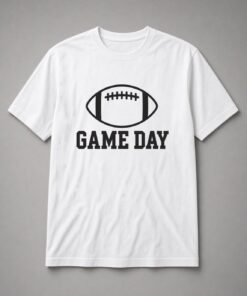 Game Day Football Laces Unisex T-Shirt - White
